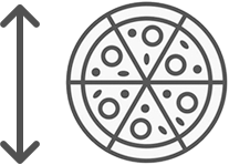 pizza média 30 cm